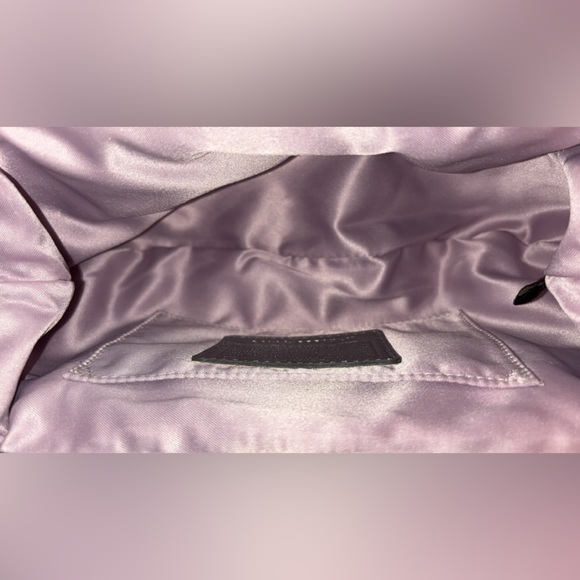 Coach Silver Glam Clutch with Textured Design - Picture 14 of 14